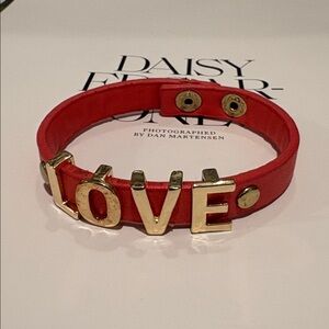 🧡 LOVE Turquoise Bracelet with Orange Letters